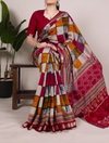 YNF7045 Polyester Viscose Chanderi Printed Sarees Wholesale Price In Surat